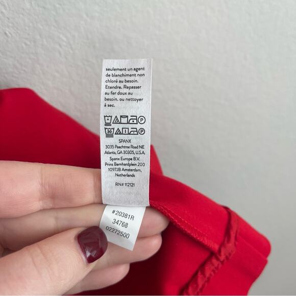 Spanx Perfect Fit & Flare Dress in True Red - Picture 7 of 10